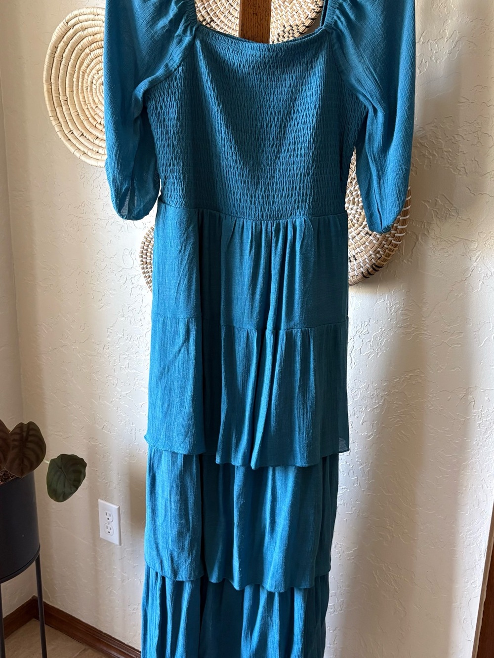 Women's Tiered Teal Dress - Brand